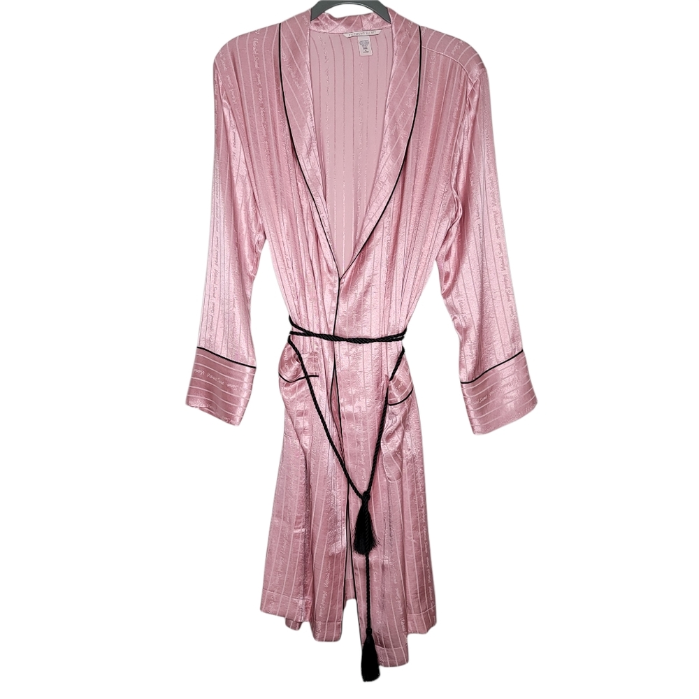 Victoria's Secret Pink Striped Robe, MED